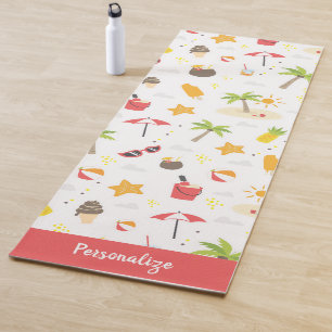 Tapete De Yoga Tripical Summer Beach Zen Yoga Personalizada