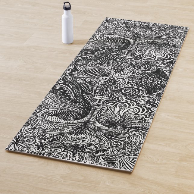 Tapete De Yoga Trippy Retrato Yoga Mat (In Situ)