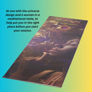 Tapete De Yoga Um com o universo e mandala
