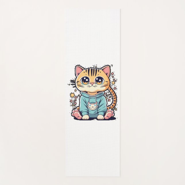 Tapete De Yoga Um gatinho giro e engraçado, Chiffon Top (Frente)