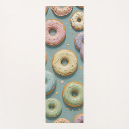 Tapete De Yoga Um Sonho Caprichoso de Donuts Pastel