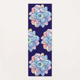 Tapete De Yoga Uma flor feita de manchas de tinta