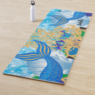Tapete De Yoga Uma Vida Sereia Fantástica