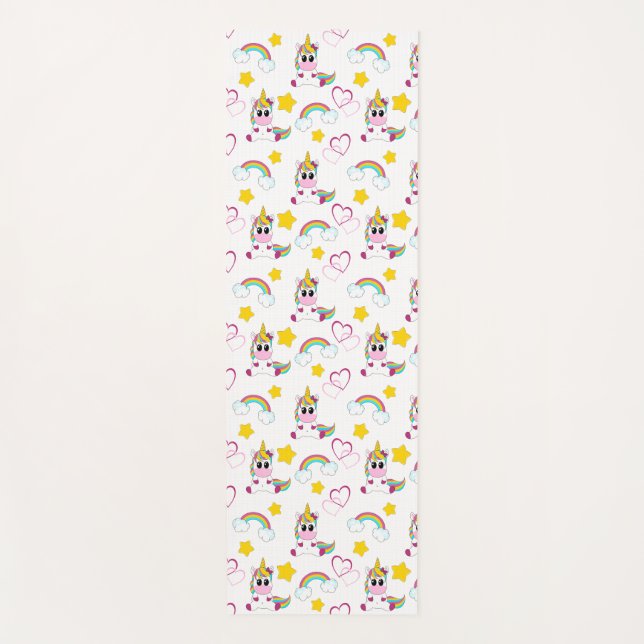 Tapete De Yoga Unicorn pattern (Frente)