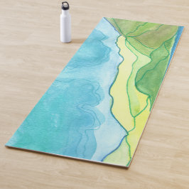 Tapete De Yoga Valentia Island Watercolor