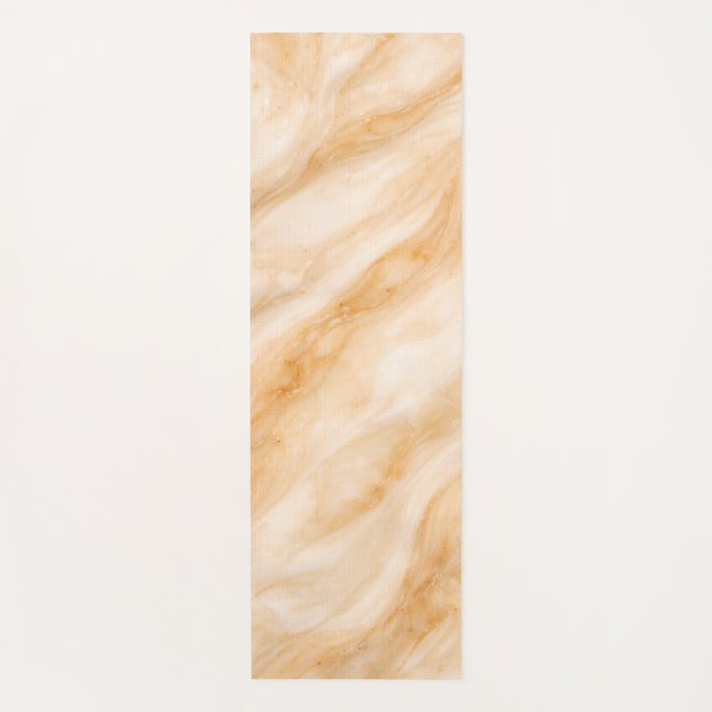 Tapete De Yoga Vanilla Milkshake Marble Texture (Frente)