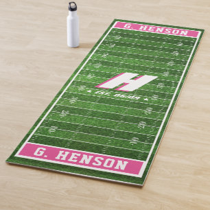 Tapete De Yoga Ventilador de futebol Cor Personalizada Monogram