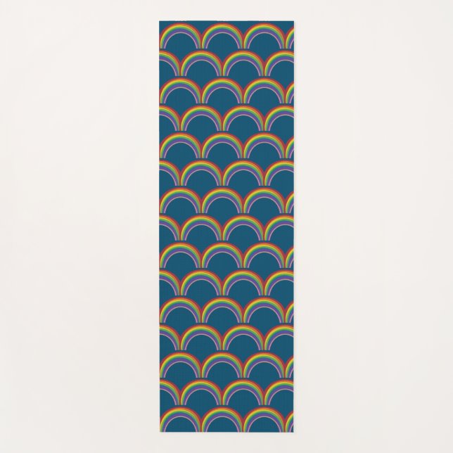 Tapete De Yoga Ventilador do Rainbow Japonês (Frente)