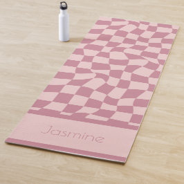 Tapete De Yoga Verificado a Cor-de-Rosa