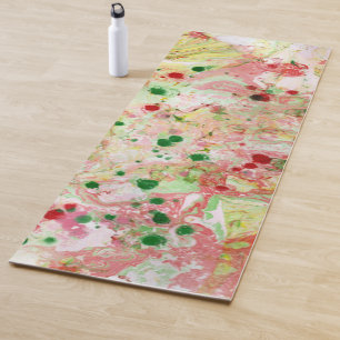 Tapete De Yoga Vermelho Cor-de-rosa Amarelo Verde Tendência Moder