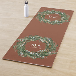 Tapete De Yoga Verruga botânica elegante de eucalipto moderno