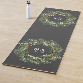 Tapete De Yoga Verruga botânica elegante de eucalipto moderno