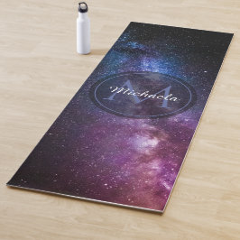 Tapete De Yoga Via Látea, cores brilhantes, monograma personalizá