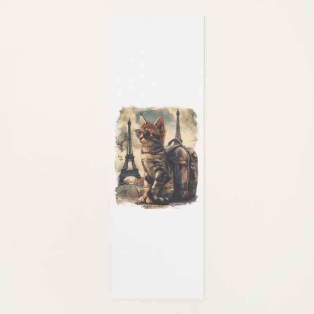 Tapete De Yoga Viagem Buddy Cat (Frente)
