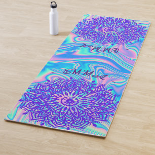 TAPETE DE YOGA VIBRANT ELEGANT PERSOMIZEDBEACH VIBE GLAS MANDALA
