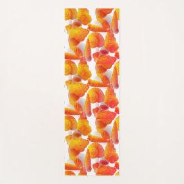 Tapete De Yoga Vida do Oceano com Conchas em Cores Naturais