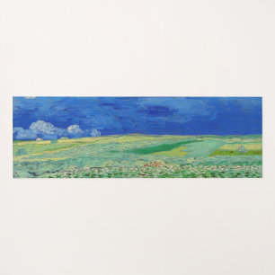 Tapete De Yoga Vincent van Gogh - Campos de rodas sob as nuvens d