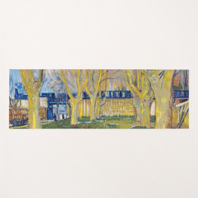 Tapete De Yoga Vincent van Gogh - O Comboio Azul (Frente (Horizontal))