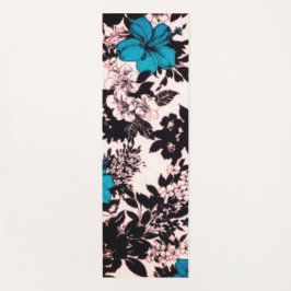 Tapete De Yoga Vintage Black & White Floral