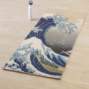 Tapete De Yoga vintage japanese ukiyo e art a onda do excelente