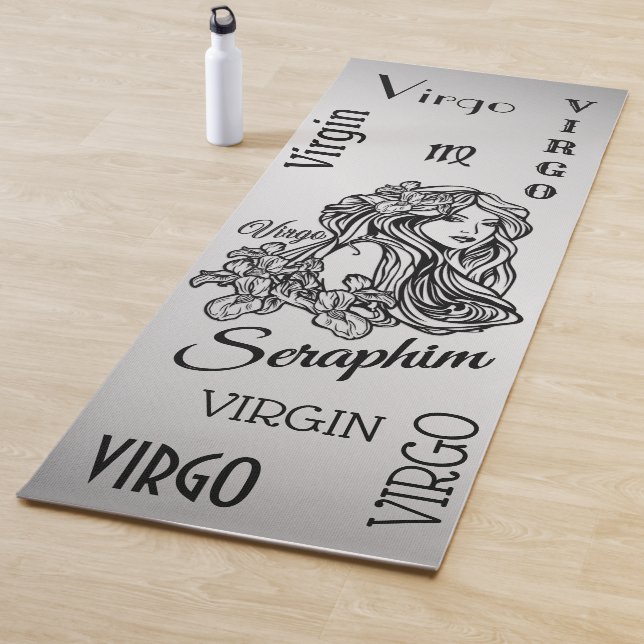 Tapete De Yoga Virgo Zodiac Silver Personalizado (In Situ)