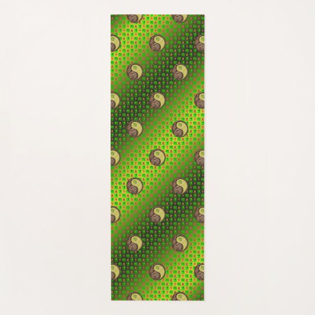 Tapete De Yoga Vírus e Cavalo Metálico (Frente)