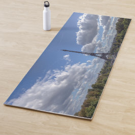 Tapete De Yoga Vista panorâmica da torre Eiffel de Trocadero