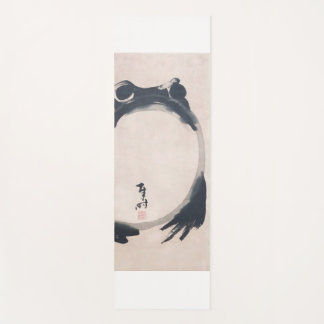 Tapete De Yoga Wabi Sabi Grumpy Frog by Hoji Japanese Sumi-e ヨガ