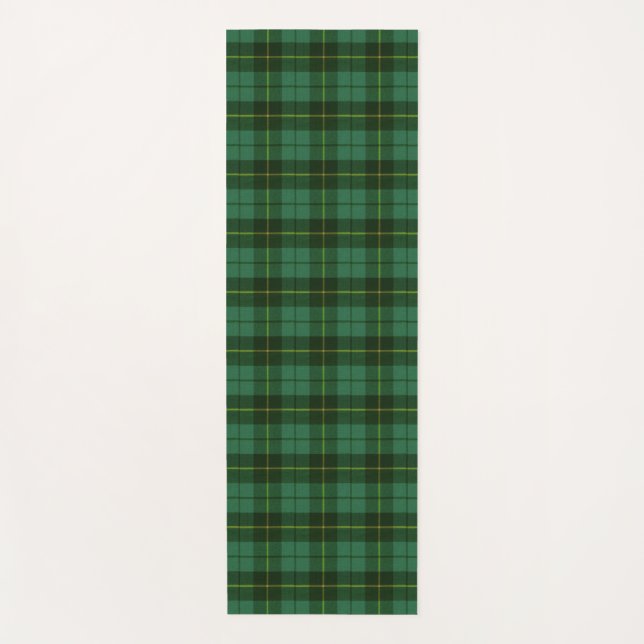 Tapete De Yoga Wallace Green Ancient Hunting Scottish Tartan (Frente)