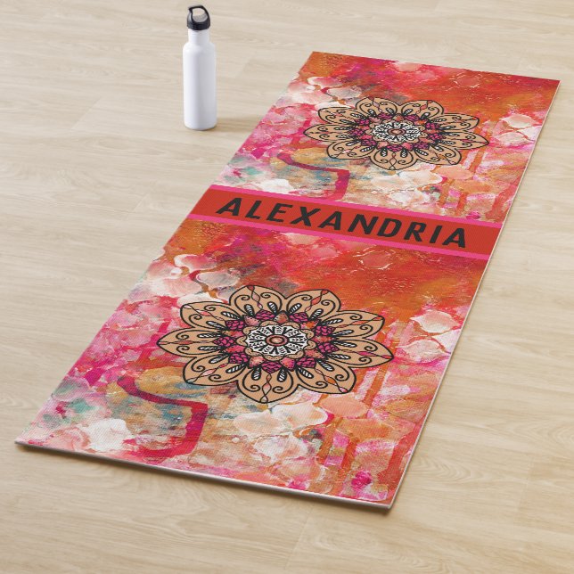 Tapete De Yoga Watercolor Mandala (In Situ)