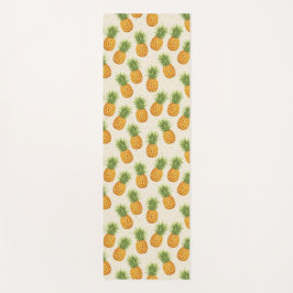 Tapete De Yoga Watercolor Pineapples