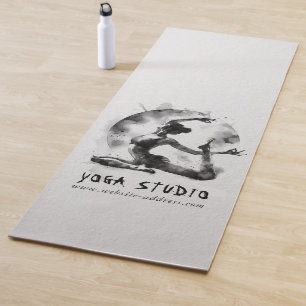 Tapete De Yoga Watercolor Yoga Reiki - Pose Rei Pigeon De Uma Per