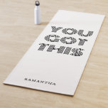 Tapete De Yoga White Personalizado Você tem este Motivacional<br><div class="desc">White Personalizado Você tem este Motivacional</div>