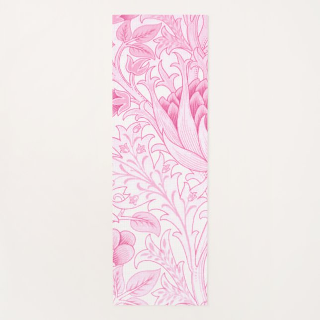 Tapete De Yoga William Morris Artichoke Pale Pink (Frente)