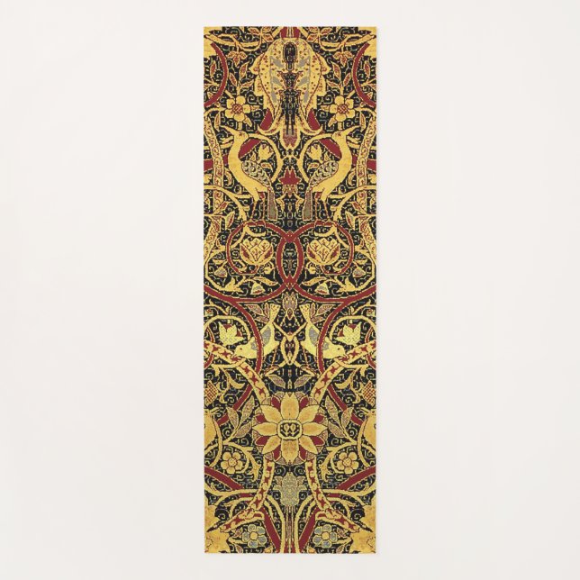 Tapete De Yoga William Morris Bullerswood Faux Tapeçaria (Frente)