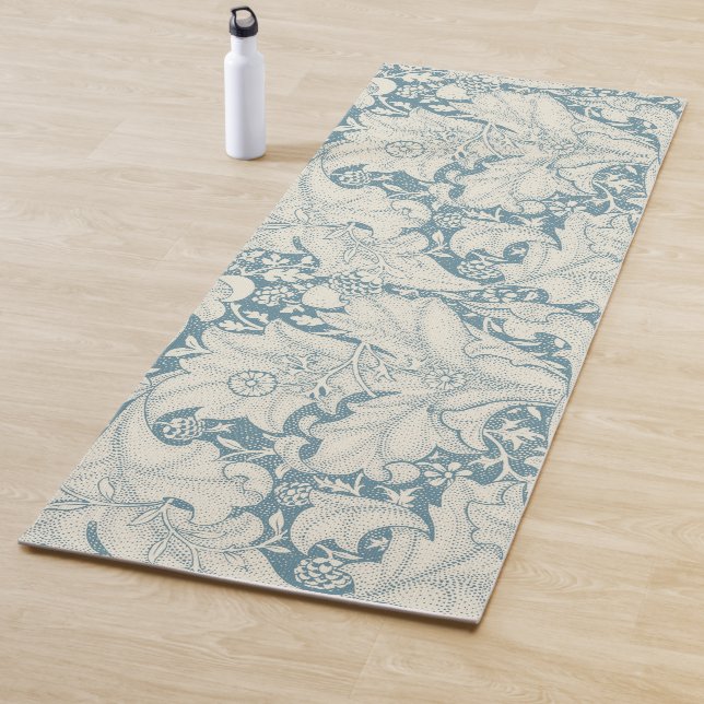 Tapete De Yoga William Morris Wallflower Blue damask (In Situ)