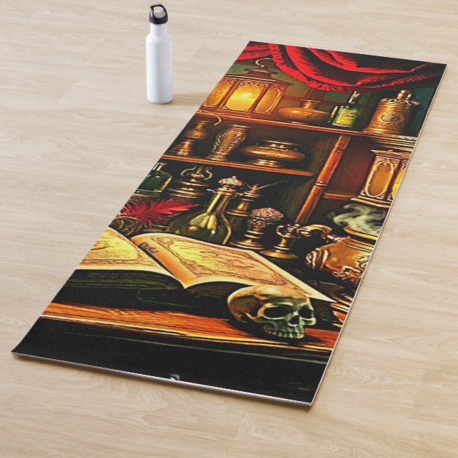 Tapete De Yoga Witch's Altar Mystical Night Brew Design (In Situ)