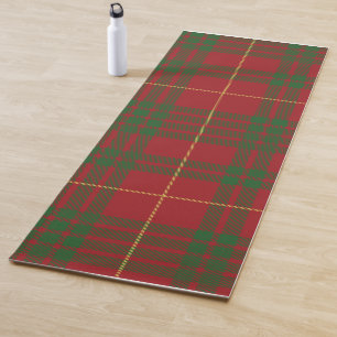 Tapete De Yoga Xadrez Clan MacTavish Red Green Check Tartan