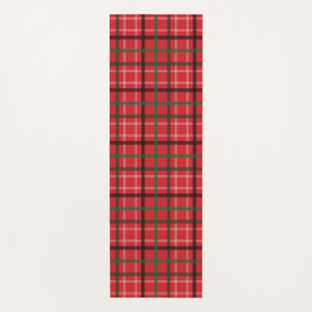 Tapete De Yoga Xadrez de Natal (Frente)