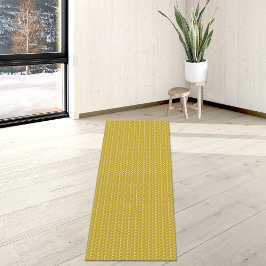 Tapete De Yoga Yellow Waves Pattern Yoga Mat