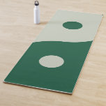 Tapete De Yoga Yin Yang Sage Green<br><div class="desc">Yin Yang - ilustração de yin yang verde sábio.</div>