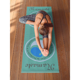 Tapete De Yoga Yin Yang Sea Green Workout, Pilates e