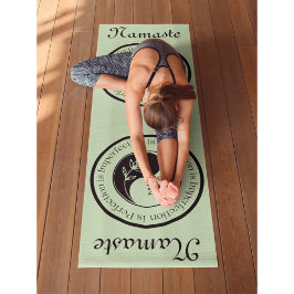 Tapete De Yoga Yin Yang Tea Green Workout, Pilates e
