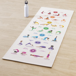 Tapete De Yoga Yoga Chakra Pose Yoga Mat - 74 wb