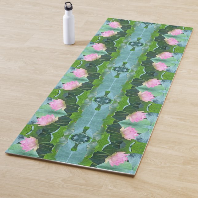 Tapete De Yoga Yoga Exercise Mat Pink Lotus #1 (In Situ)