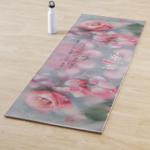 Yoga Floral Rosa Personalizado - Nome Personalizad