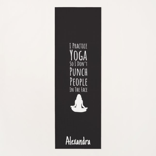 Tapete De Yoga Yoga Gag Gifts Novelty Custom Personalized Funny  (Frente)