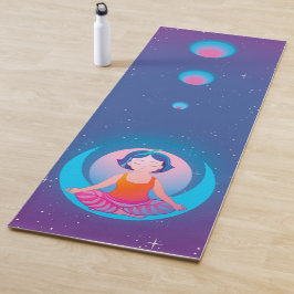 Tapete De Yoga Yoga girl making asanas pattern yoga mat