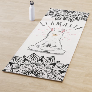 Tapete De Yoga Yoga Llama - Llamaste Pun Mindancy Mandala