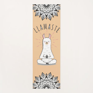 Tapete De Yoga Yoga Llama - Llamaste Pun Mindancy Mandala